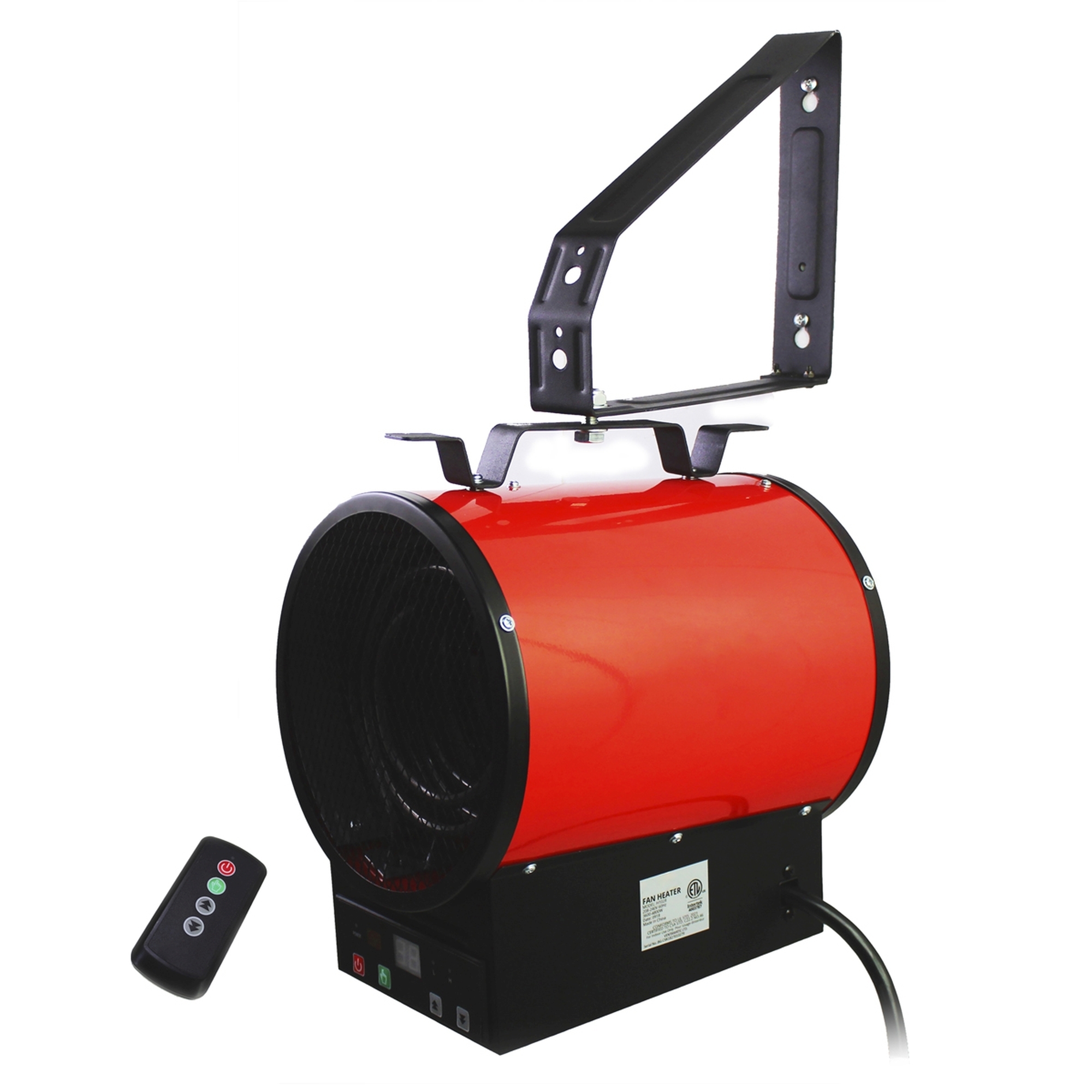 HeTR by Ventamatic, 10in. Electric Wall/Ceiling Mount Heater with Remote, Heat Output 16400 Btu/hour, Heating Capability 540 ft², Model# H1028UPS